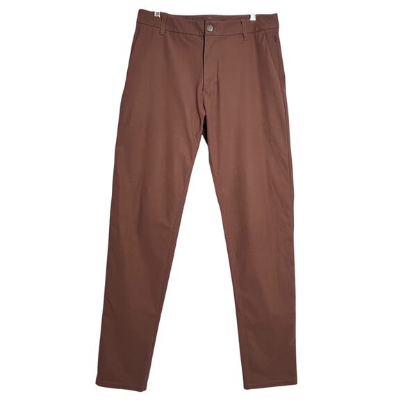 Lululemon Commission Pant Classic Warpstreme MEN 32 x 32 Brown Earth Chino ABC - Picture 1 of 11
